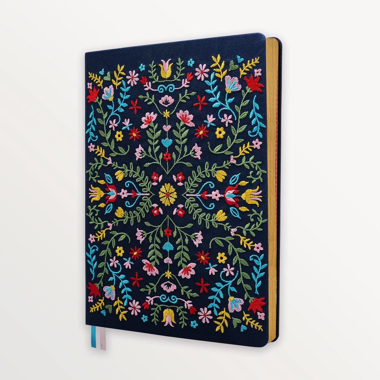 EPISODE NAVY FOLK EMBROIDERED XL NOTEBOOK