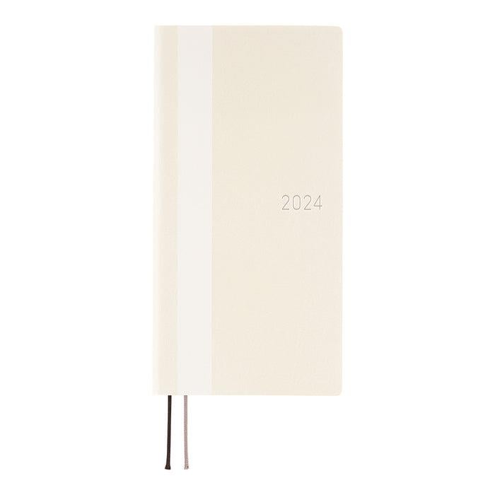Hobonichi Techo Weeks Japanese Version 2024 Jan. Start White Line: Ivory