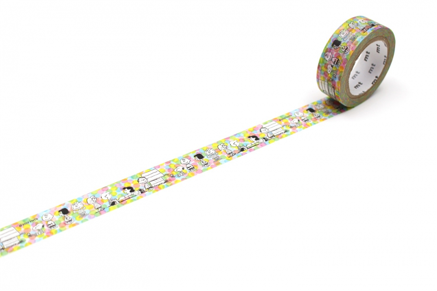 Kamo-i Masking Washi Tape 15mm×7m Peanuts Rest 
