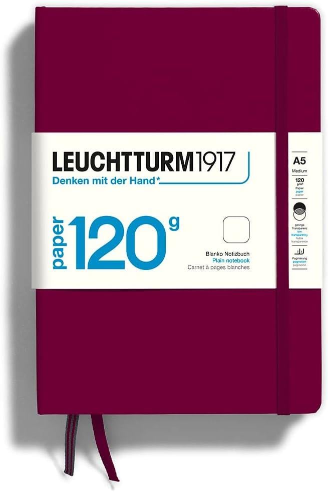 Leuchttrum 1917 Superior Paper Edition 120 g/m² Sert Kapak, A5, Noktalı Port Red 363535