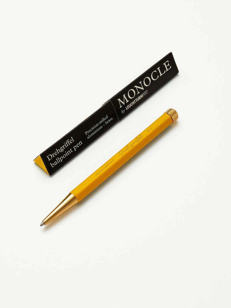 Leuchtturm 1917 x Monocle Drehgriffel Tükenmez Kalem Sarı