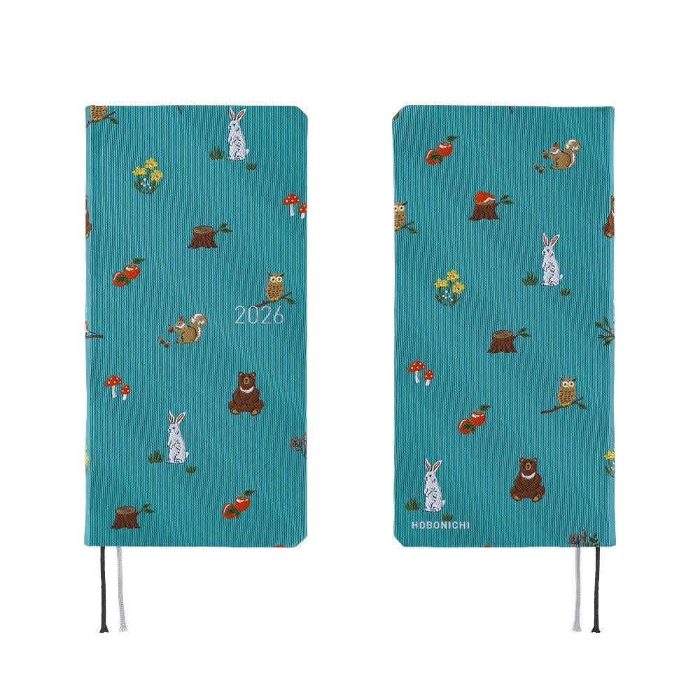 Hobonichi Ajanda Techo Weeks - English - Bow & Tie: In the Forest - 2026 Jan Start