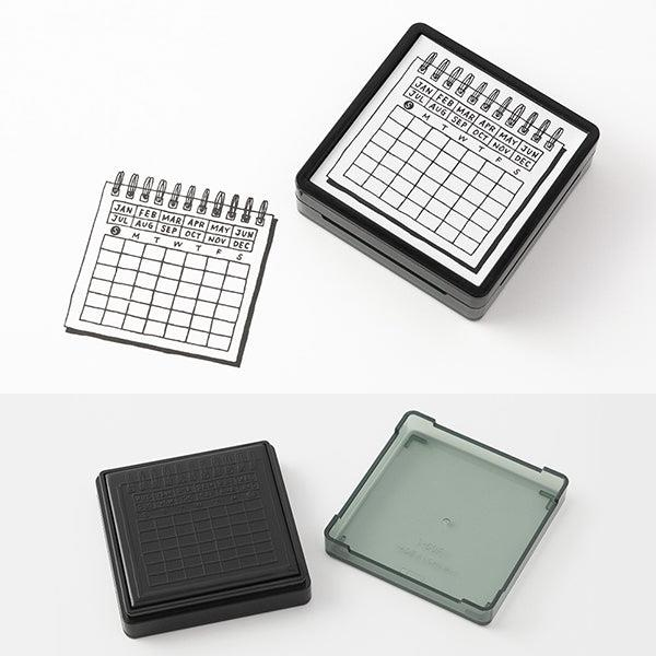 Midori Paintable Penetration Stamp Damga - Large Size Calendar 35399006
