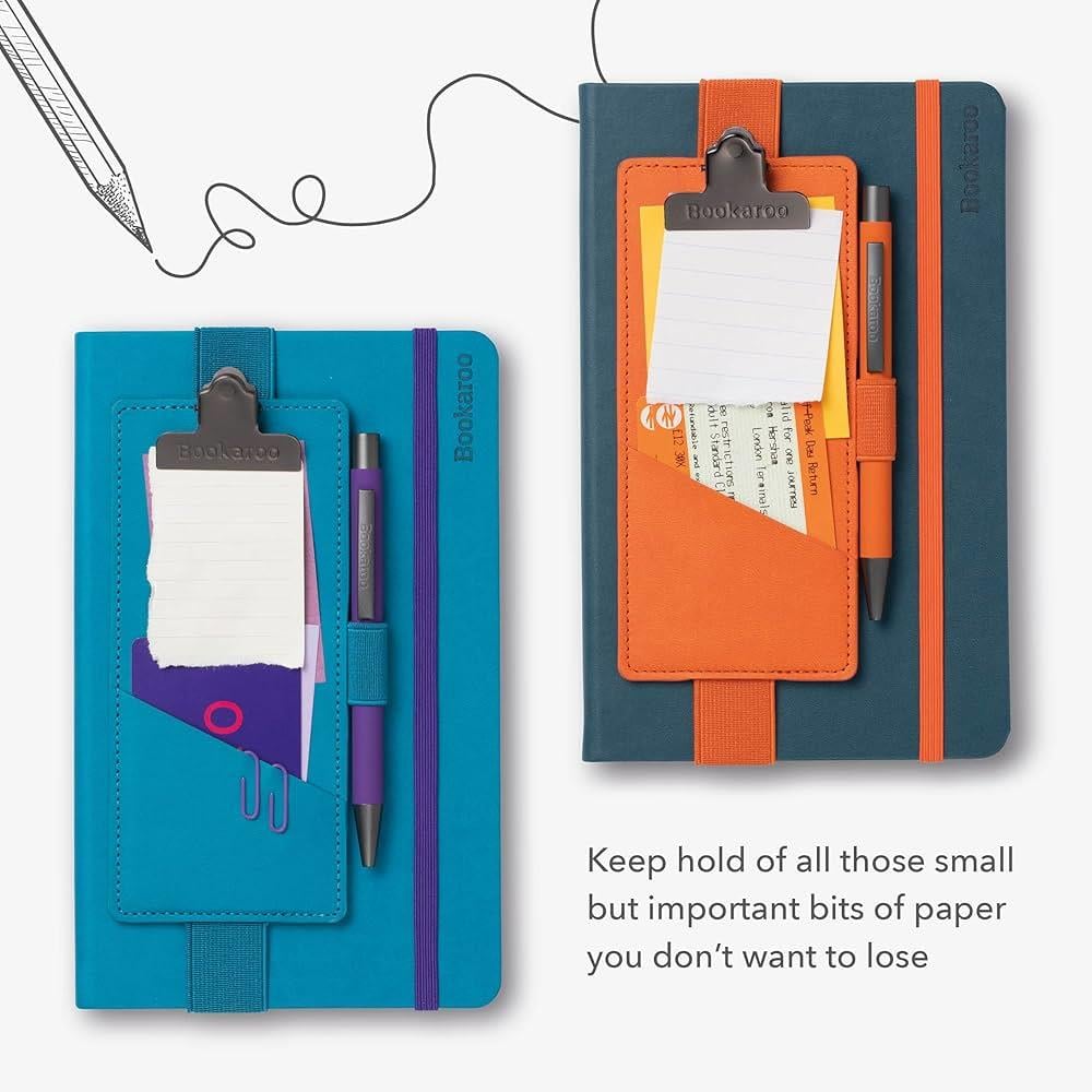 IF Bookaroo Clipboard Klipsli Lastikli Kalemlik Turuncu