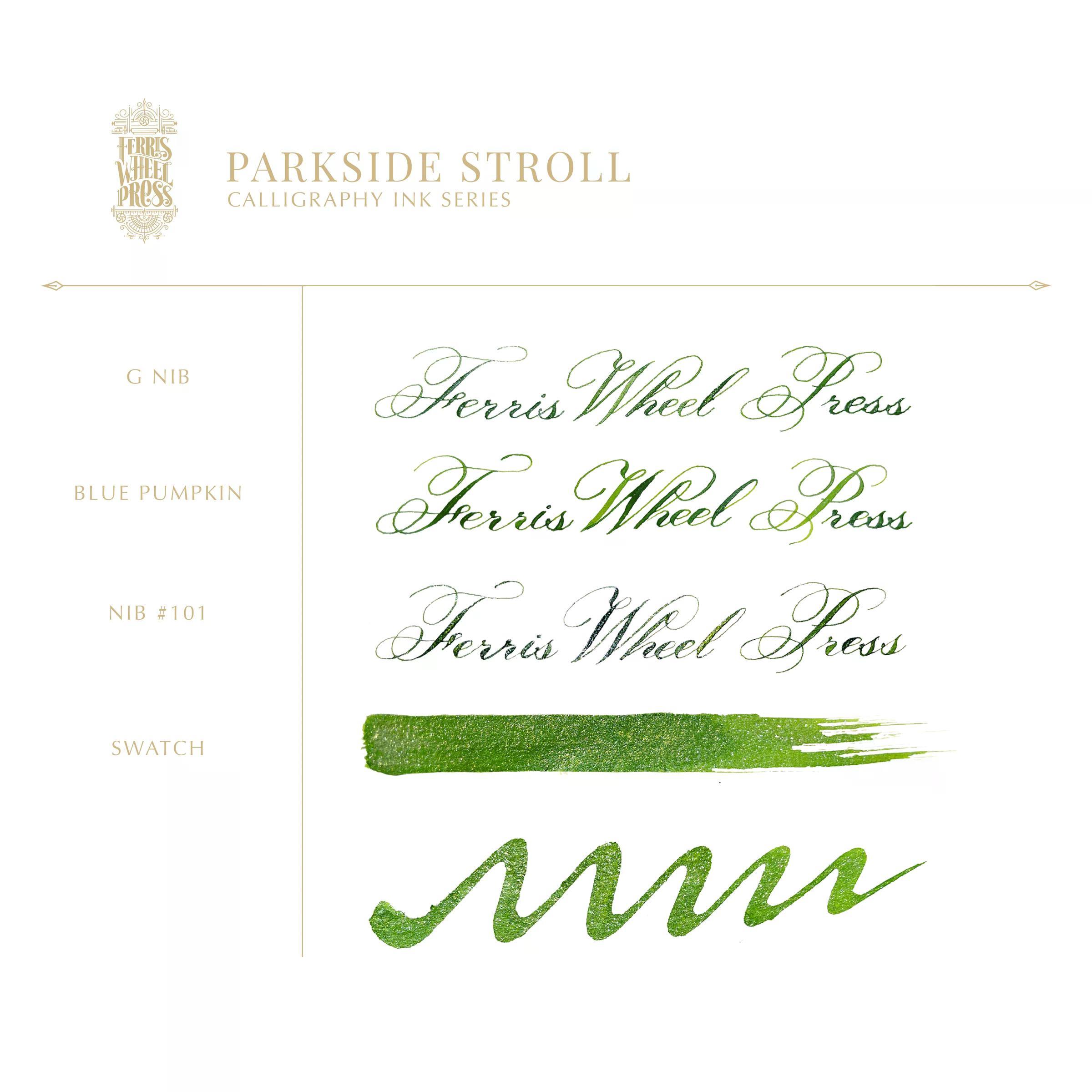Ferris Wheel Press Parkside Stroll Kaligrafi Şişe Mürekkep - 28 ml