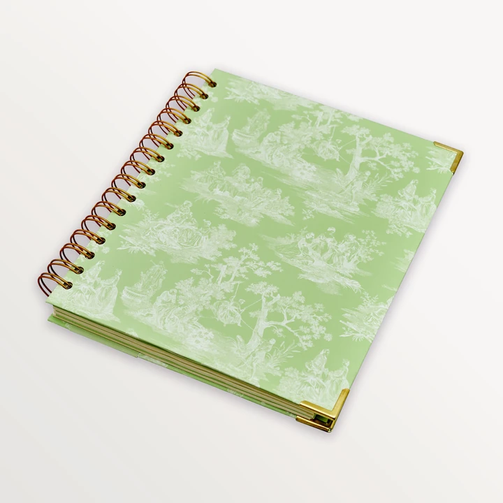 EPISODE TOILE MODERNE VERT POMME B5 NOTEBOOK