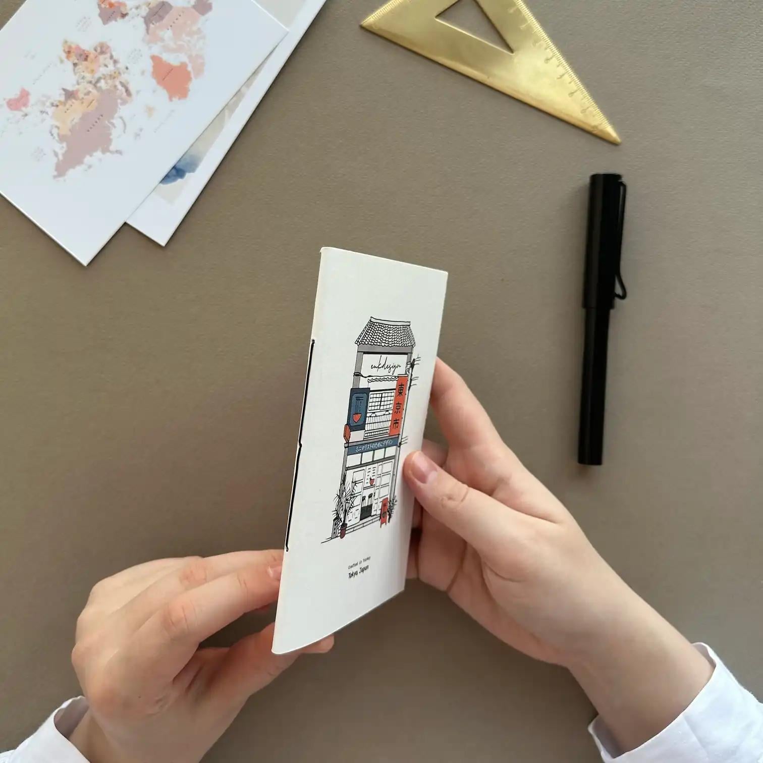 Euk Design Tokyo Çizimli Weil Am Rhein Kalemlik İçi Defter 