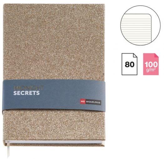 Miquelrius Midnight Secrets Glitter Noktalı Defter A5