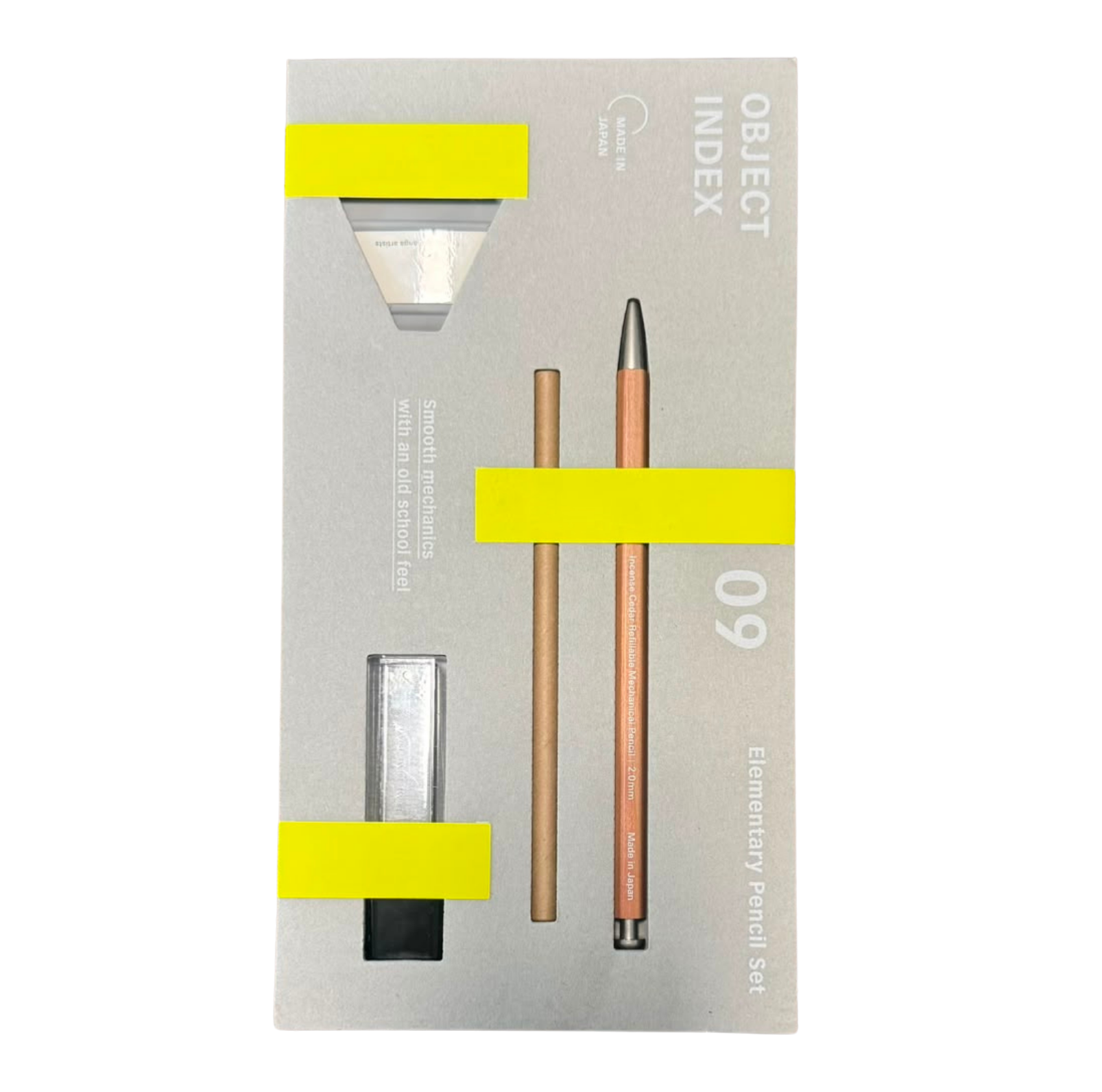 Kakimori Object Index Elementary Pencil 2.0mm Set Natural