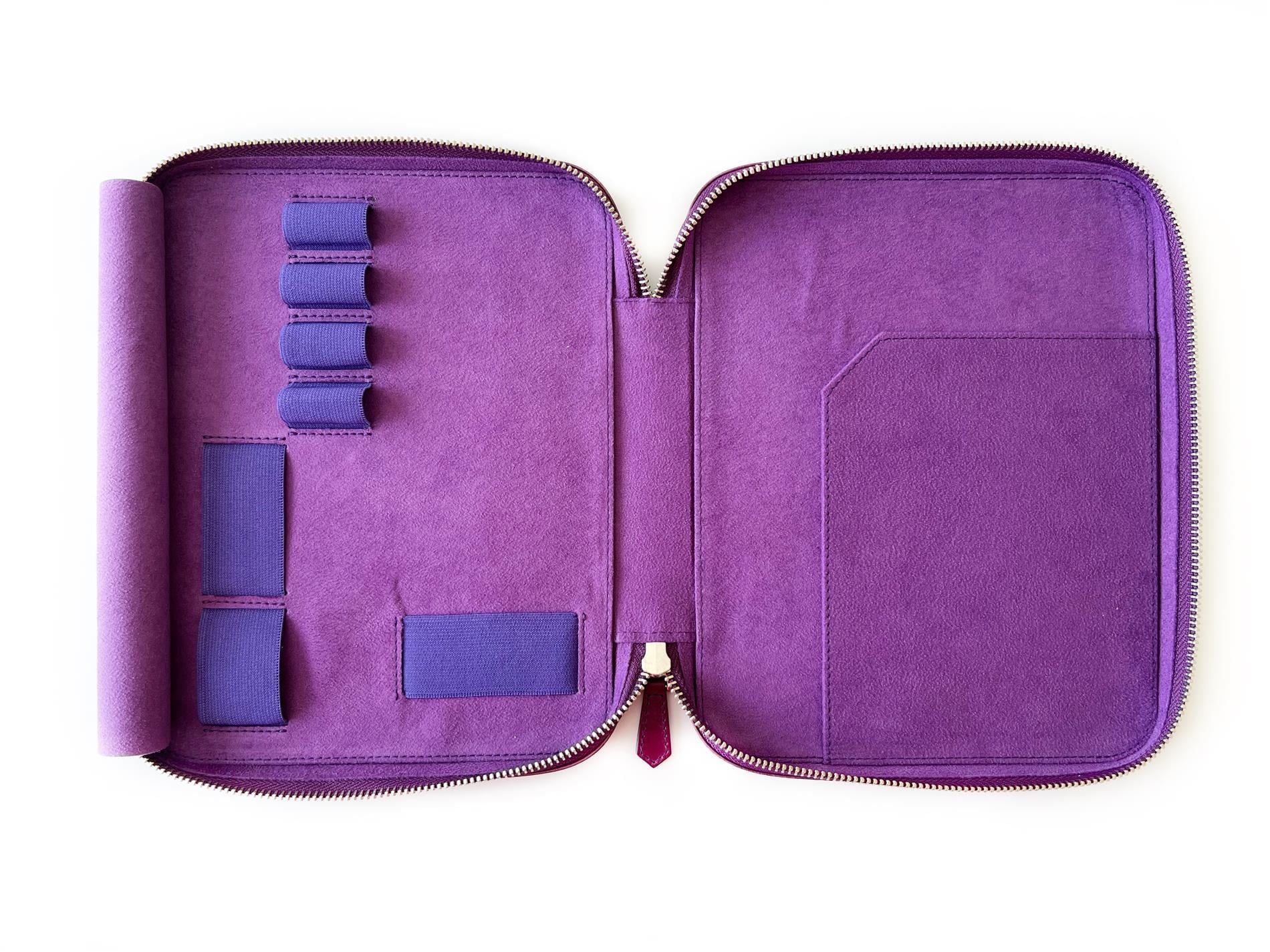 Eng Leather Violet A5 Size Deri Organizer