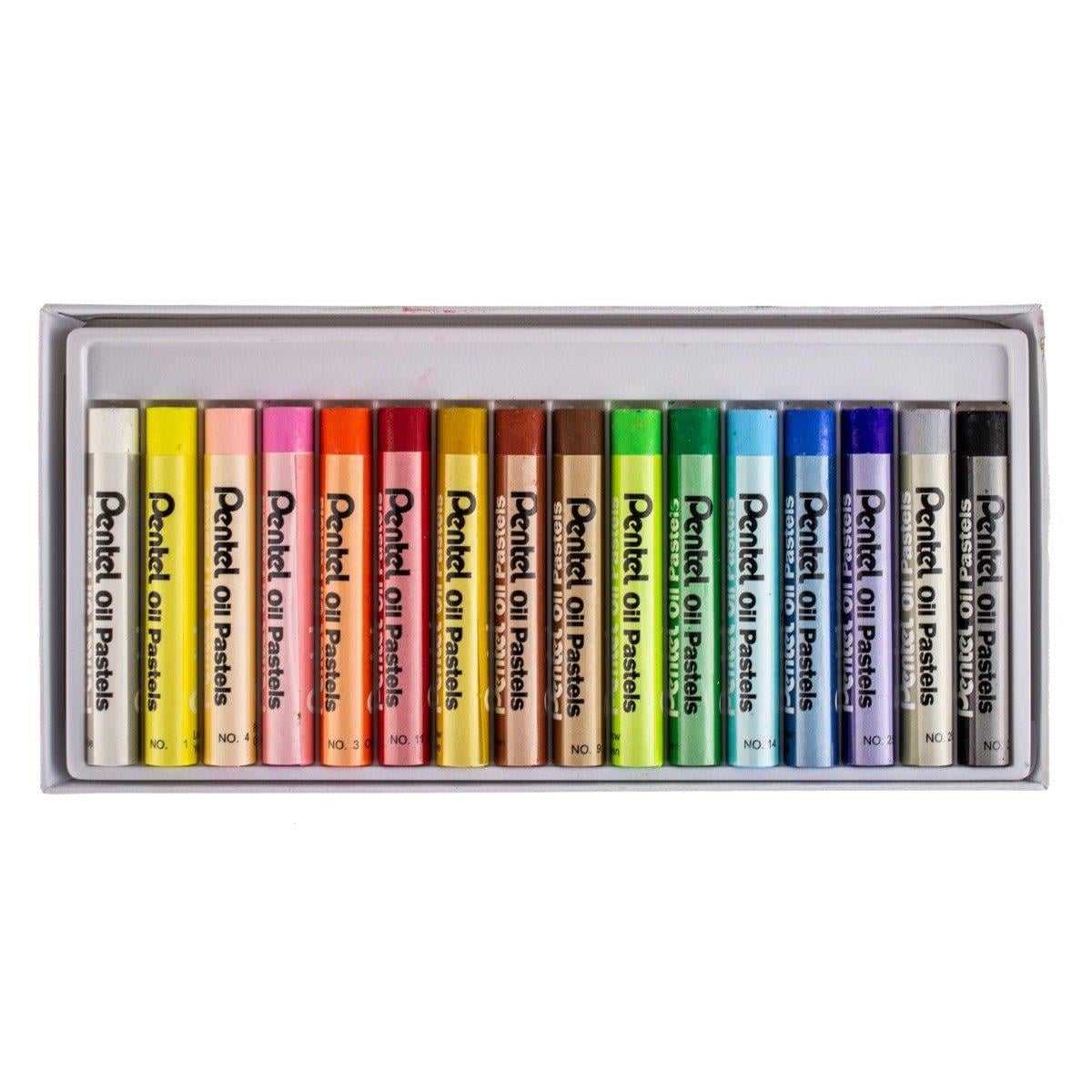 Pentel Arts Oil Pastels 16'lı Yağlı Pastel Boya Kalemi Seti 