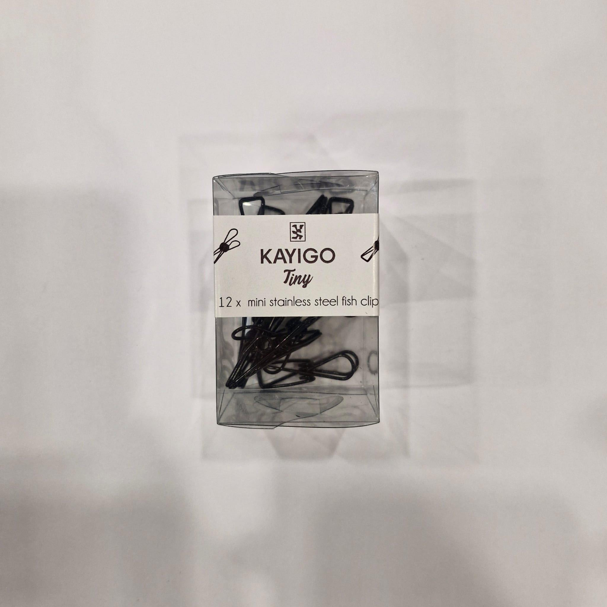 Kayigo Tiny Paslanmaz Çelik Mini Mandal Onikili Siyah