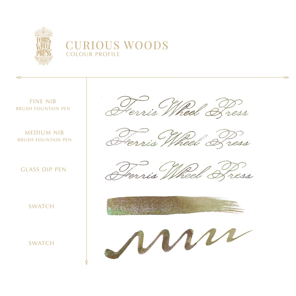 Ferris Wheel Press 20 ml Şişe Mürekkep Curious Woods