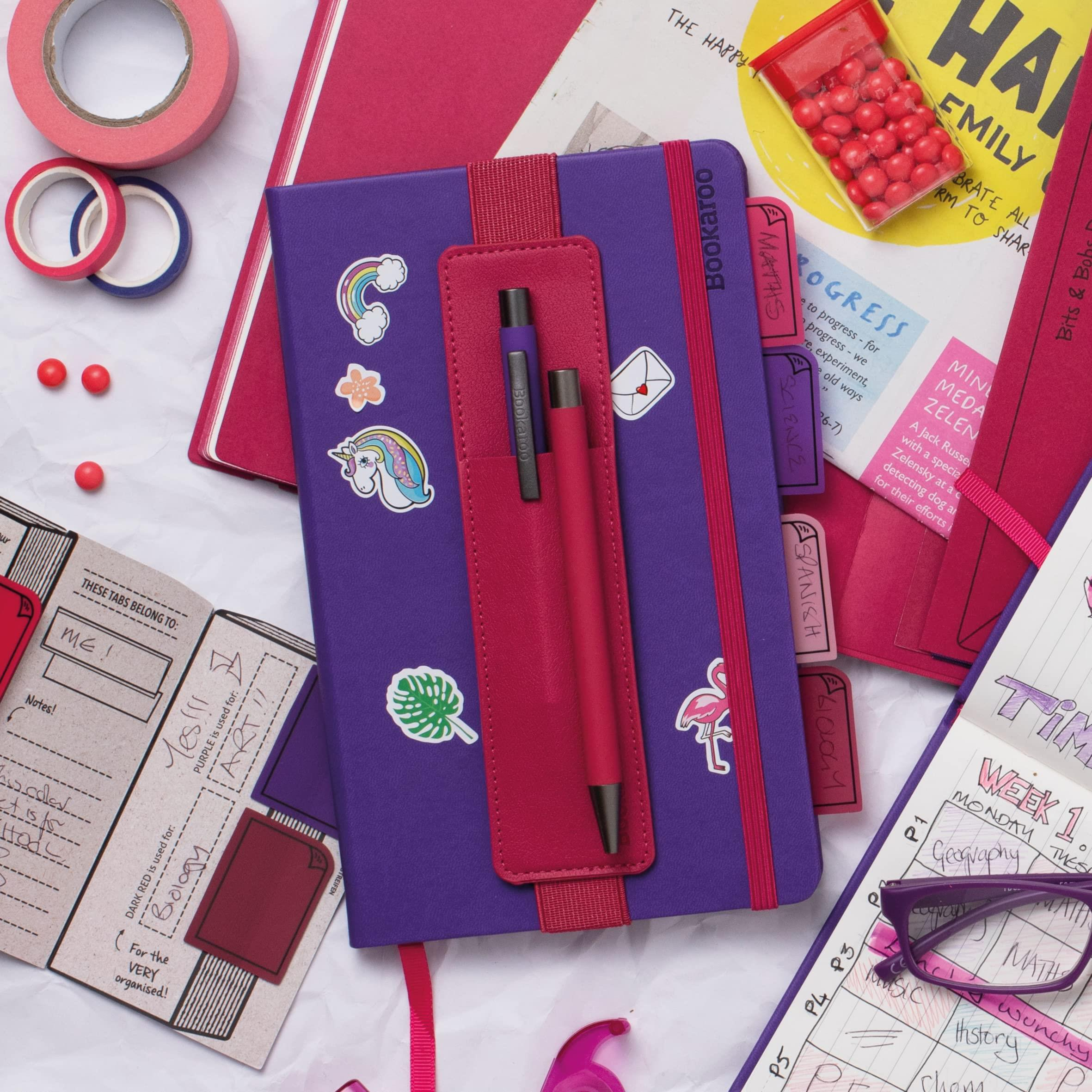 İf Bookaroo Pen Pouch Defter Üstü Kalemlik Pink Pembe