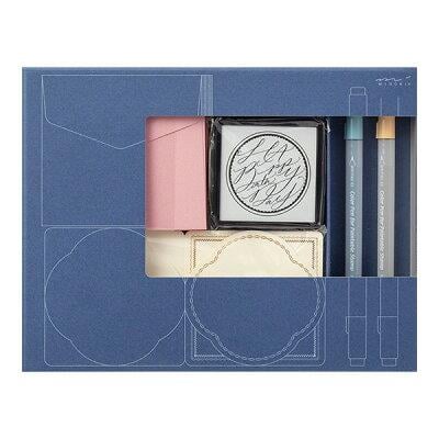 Midori 70th Limited Edition Paintable Stamp Kit Happy Birthday Round 35451006 