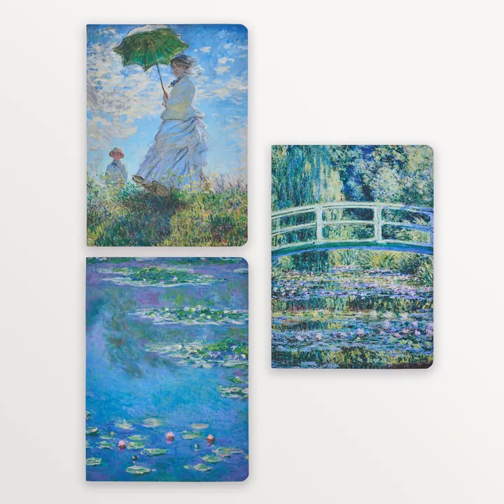 EPISODE GALLERY MONET SET OF 3 A5 NOTEBOOKS