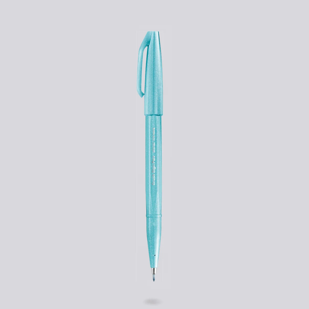 Pentel Brush Sign Fırça Uçlu Keçeli Kalem SES15C Sky Blue