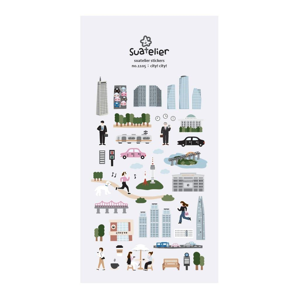 Suatelier Deco Sticker City! City!