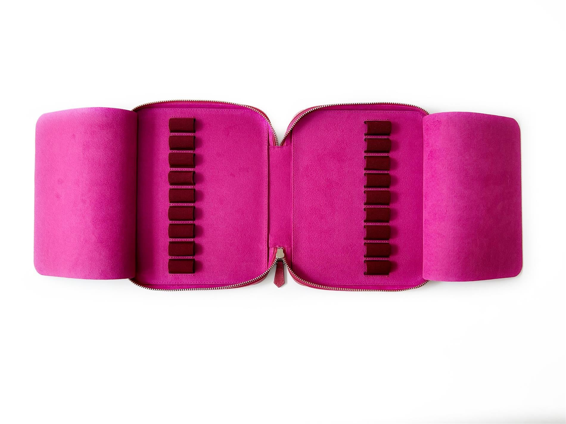 Eng Leather Dusty Rose 18'li Deri Kalem Kılıfı