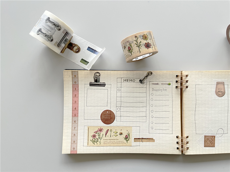 Kamo-i Masking Washi Tape 40mm×7m Ex-Clip