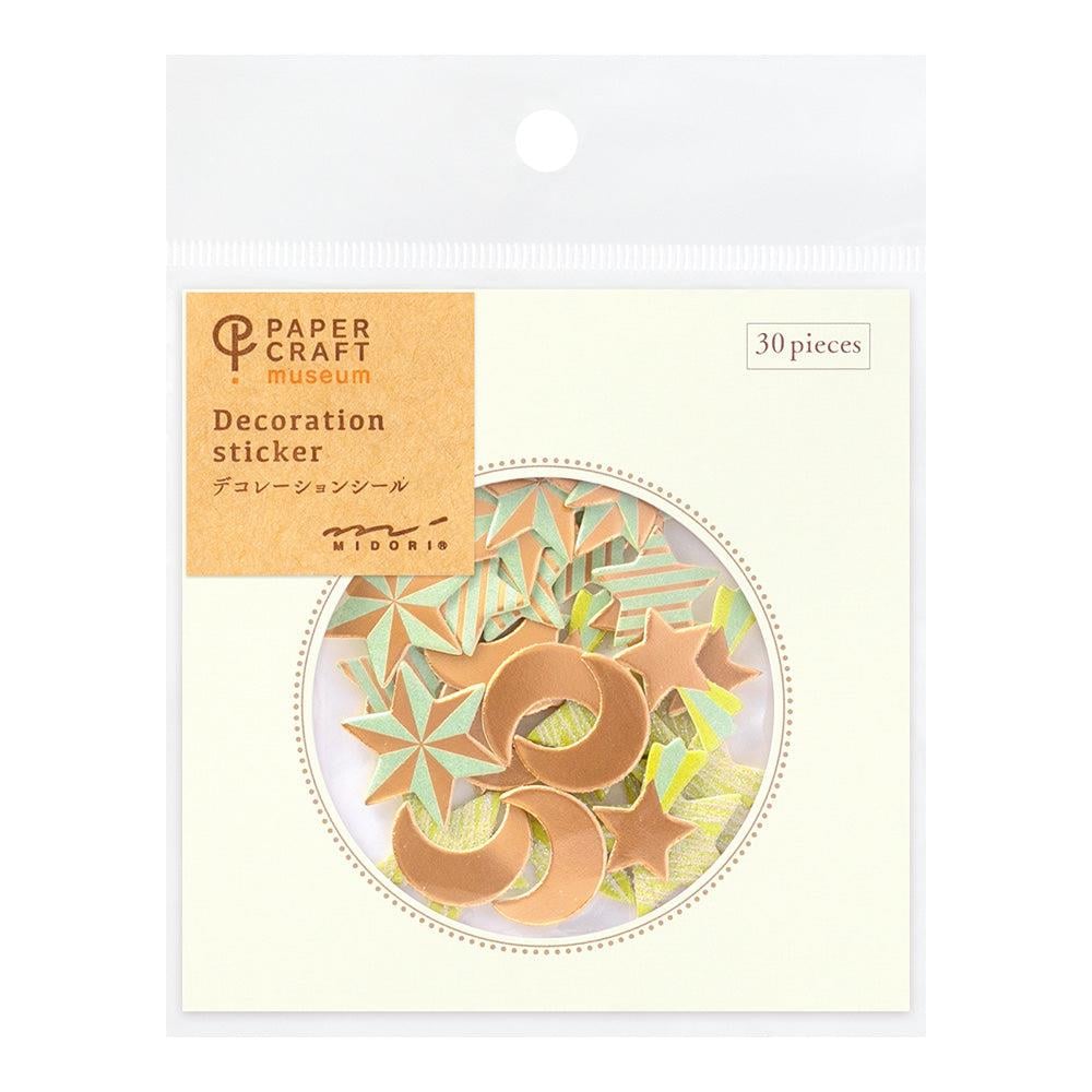 Midori sticker seal PC museum decoration star pattern