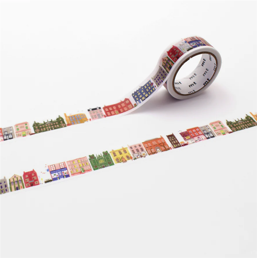 Kamo-i Masking Washi Tape Polly Fern 15mm×5m Street