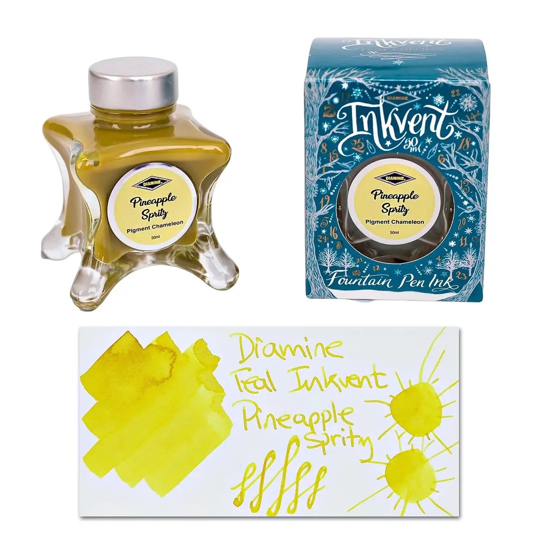 Diamine Inkvent Teal Calender Pineapple Spritz Pigment Chameleon Mürekkep