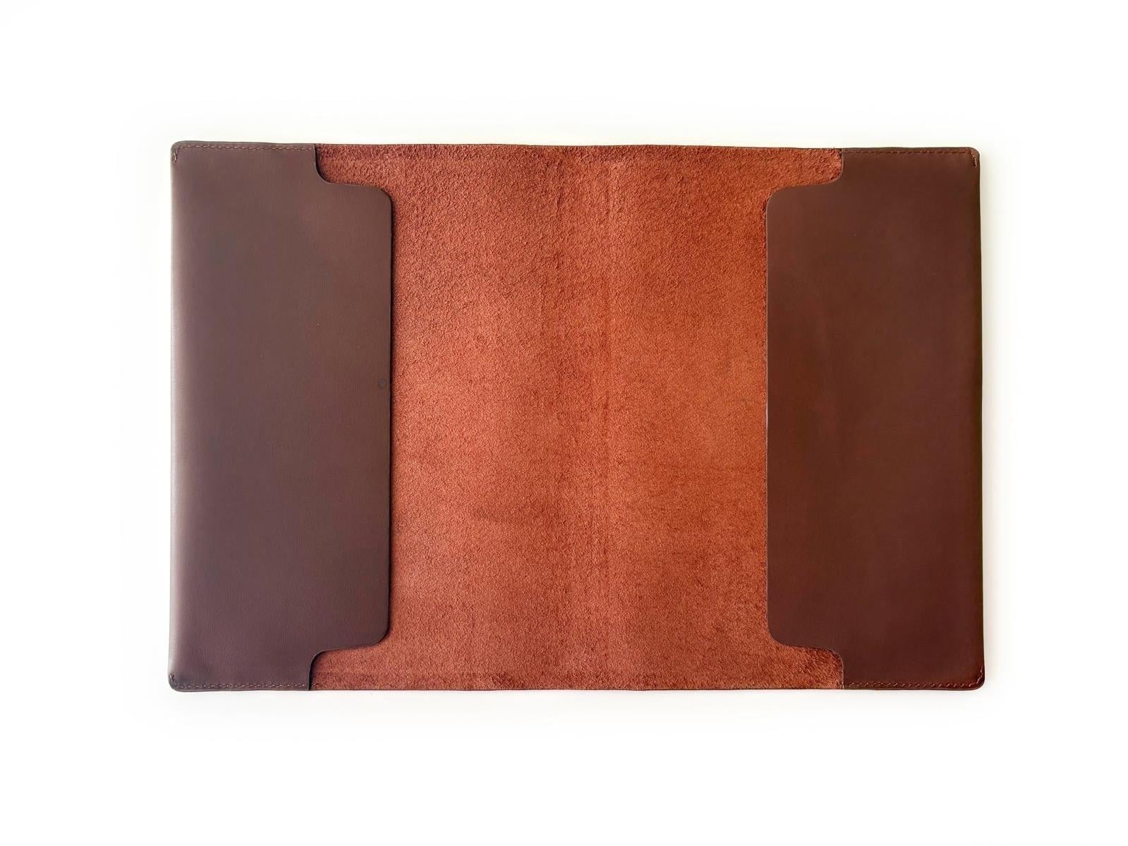 Eng Leather A5 Ebatlı Hakiki Deri Defter Kılıfı - Bordeaux 