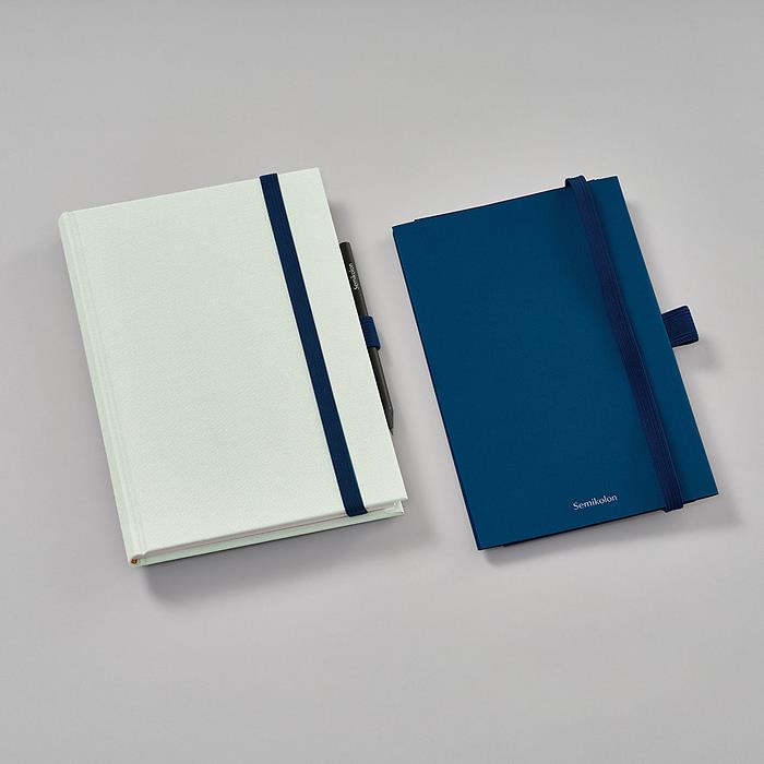 Semikolon Patch Pocket (Defter Körüğü), A5, Heritage Line Pure, marine