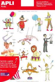 Apli 42 Parça Sirk Temalı Sticker Seti