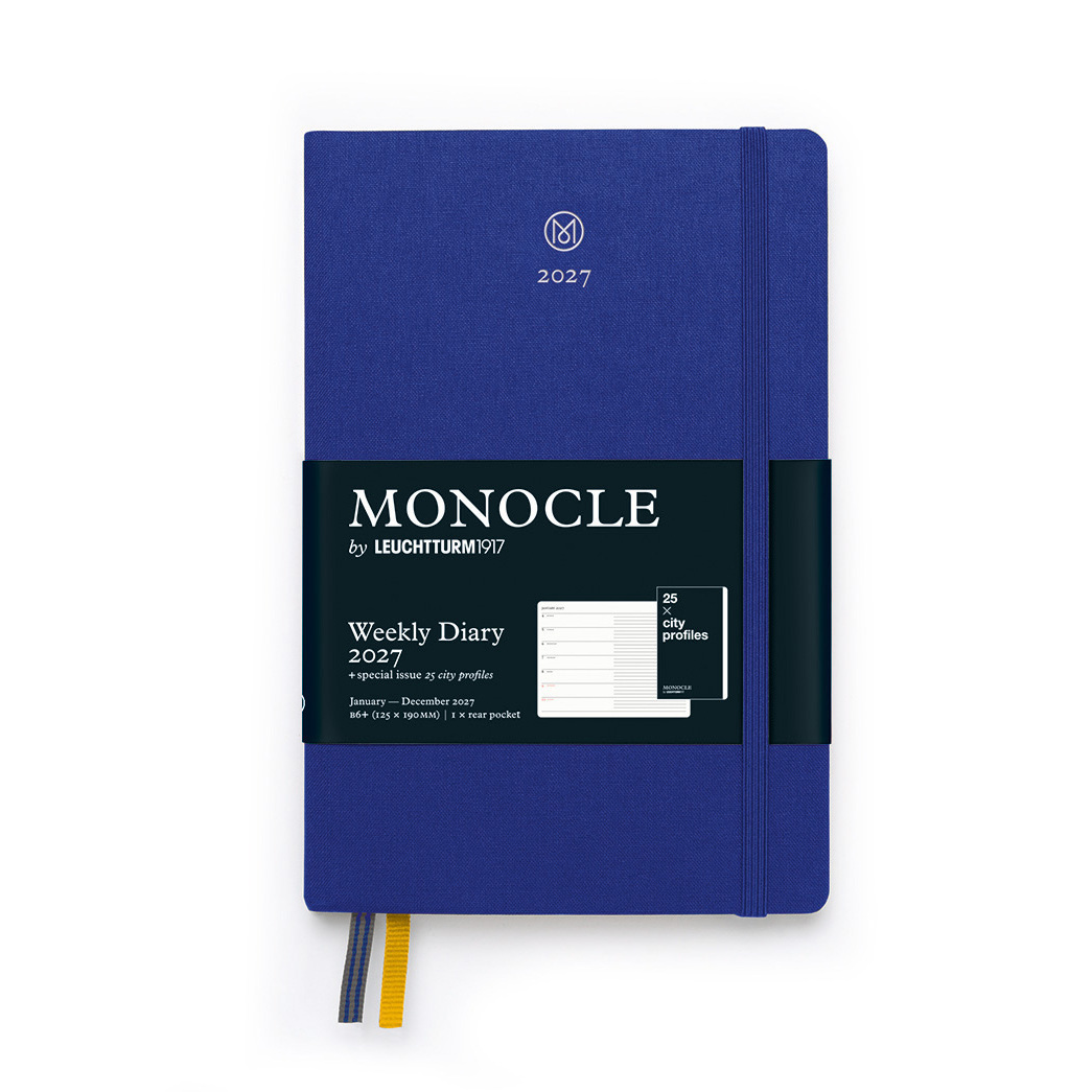 Leuchtturm1917 MONOCLE Weekly Planner & Notebook Monocle, Paperback (B6+) 2027 Cobalt Blue İngilizce 400466