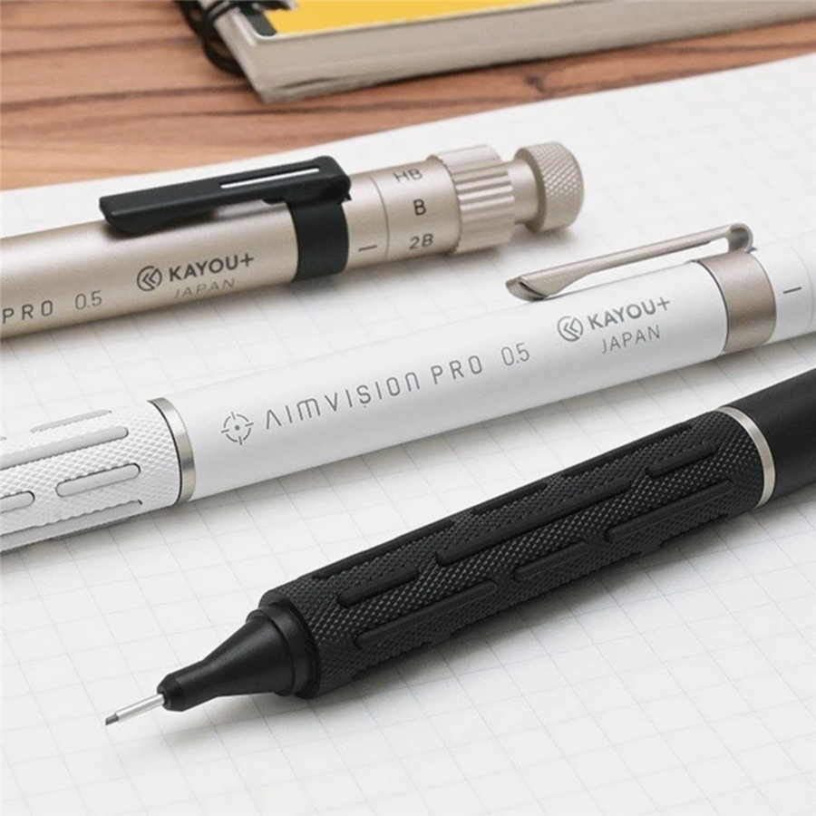 Kayou Plus Aimvision Pro Teknik Çizim Mekanik Kurşun Kalem Titanium Gold KAMP-AIPGD