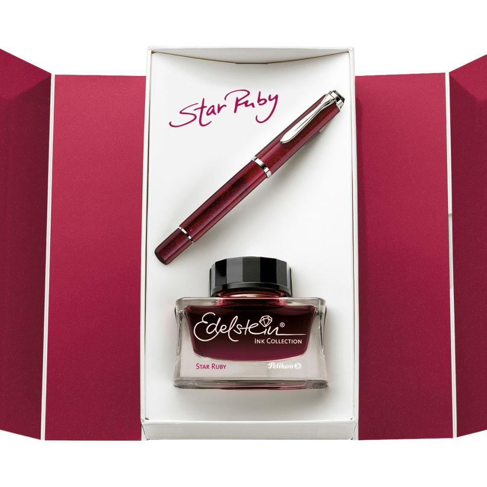 Pelikan M205 Dolma Kalem Mürekkep Set M Star Ruby 