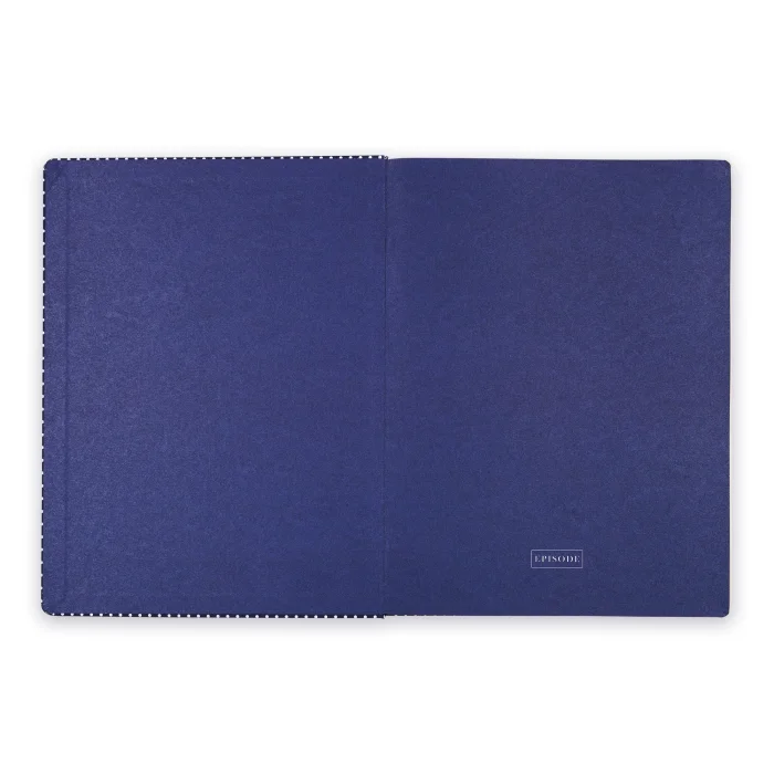 Episode Dotty Navy Polka XL Sert Kapak Defter