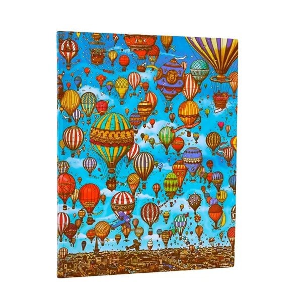 Paperblanks Balloon Festival Sert Kapak 18x23 cm Çizgili Defter FB9908-6
