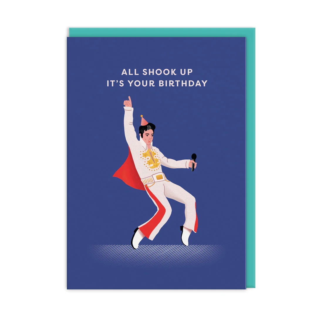 Ohh Deer Tasarımı A6 Kartpostal Elvis 11537