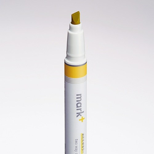 Kokuyo Mark+ Çift Taraflı ( Fosforlu ve Fineliner) Kalem Yellow/Yellow