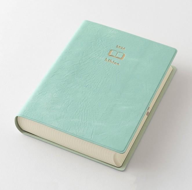 Midori Diary Hibino 2026 - A6 - Blue Green Ajanda 1 Day 1 Page