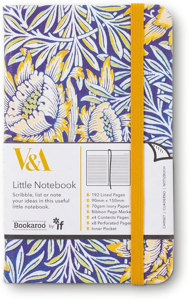 IF Bookaroo Pocket (A6) Notebook Journal Çizgili Defter  -  Morris Tulip & Willow
