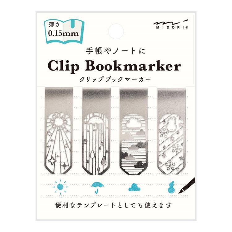 Midori Stainless Steel Bookmark - Weather Kitap Ayracı