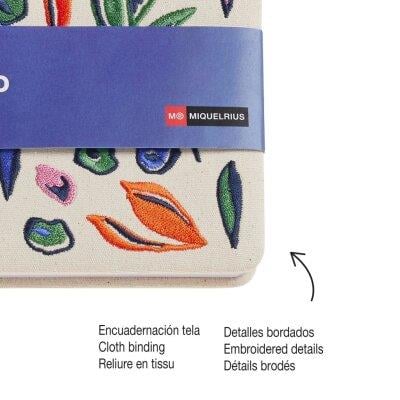 Miquelrius Leaves in the Wind A5 80g Punch Effect Pure Beige Defter