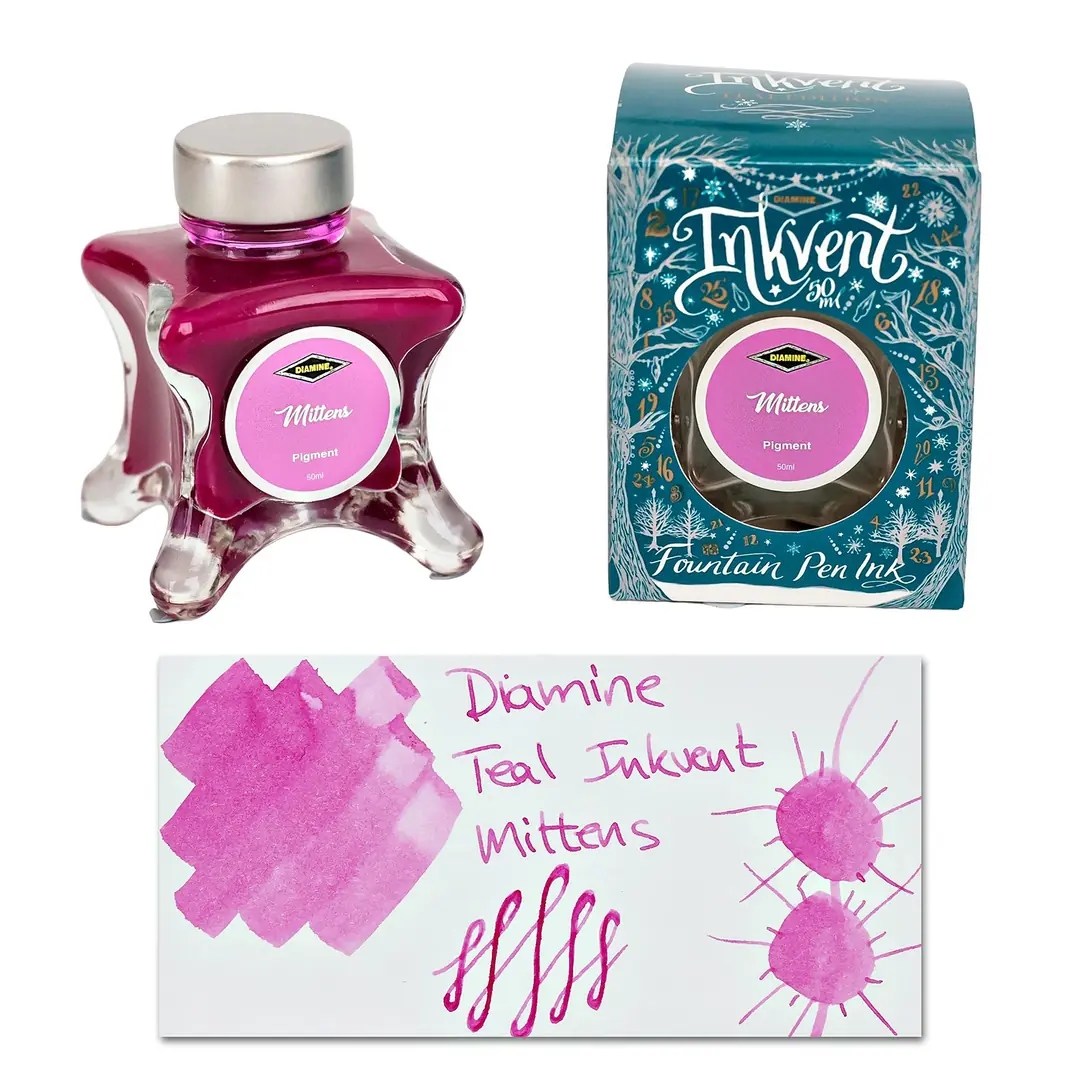 Diamine Inkvent Teal Calender Mittens Pigment Mürekkep