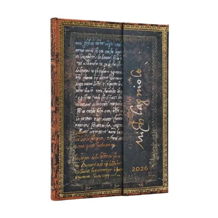 Paperblanks 2026 English Diary  Michelangelo's Midi Hor Ajanda