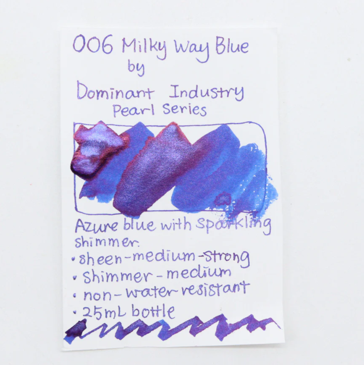 Dominant Industry Pearl Şişe Mürekkep Milky Way Blue