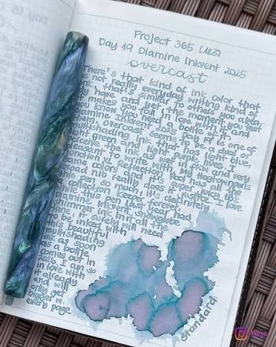 Diamine Inkvent Teal Calender Overcast Standard Mürekkep