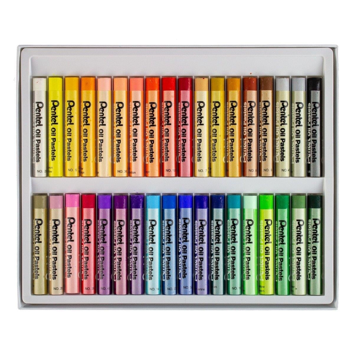 Pentel Arts Oil Pastels 36'lı Yağlı Pastel Boya Kalemi Seti 