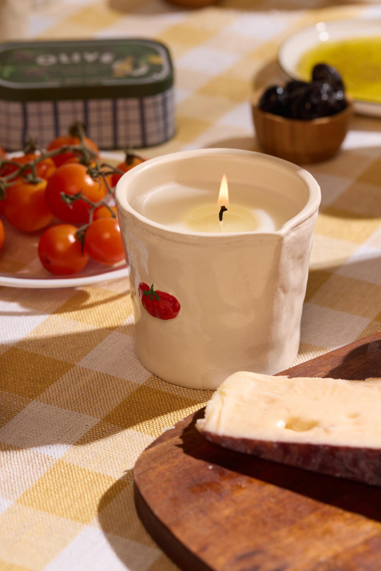 Paddywax Bistro Range Seramik Candle - Heirloom Tomato  - Lemon & Sage 226 gr. Mum