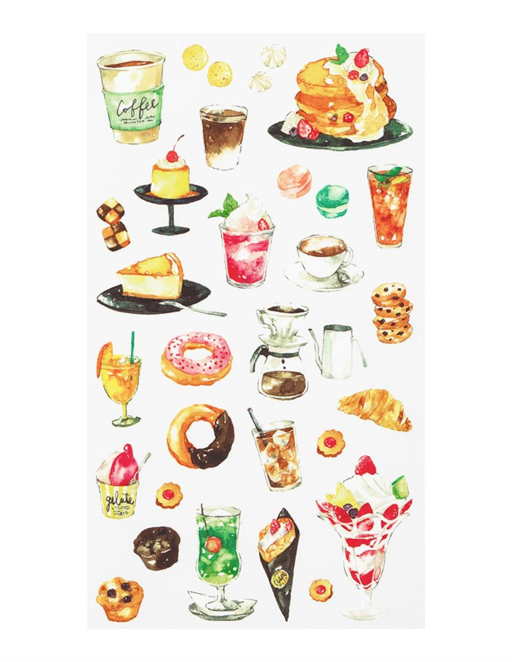 Midori sticker transfer motif afternoon tea
