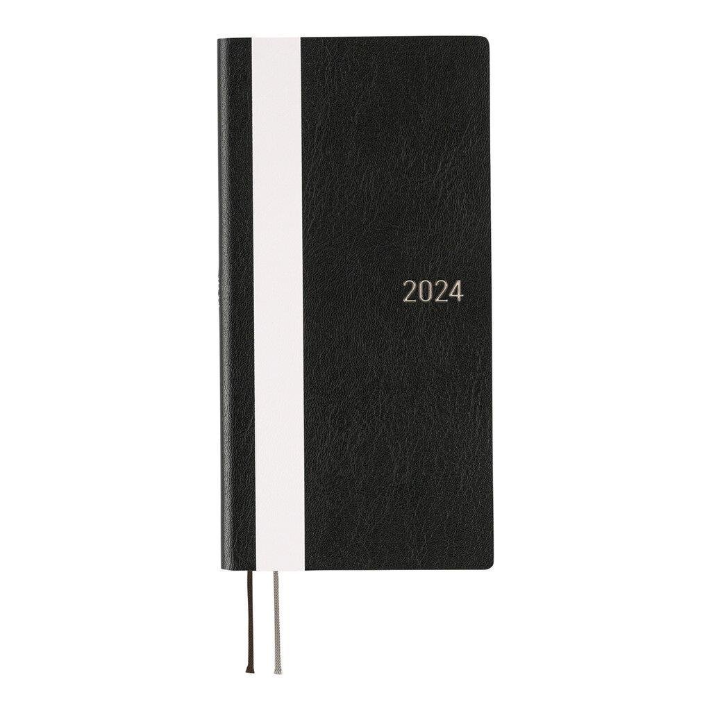 Hobonichi Techo Weeks English Version - White Line Black 2024 Jan. Start 