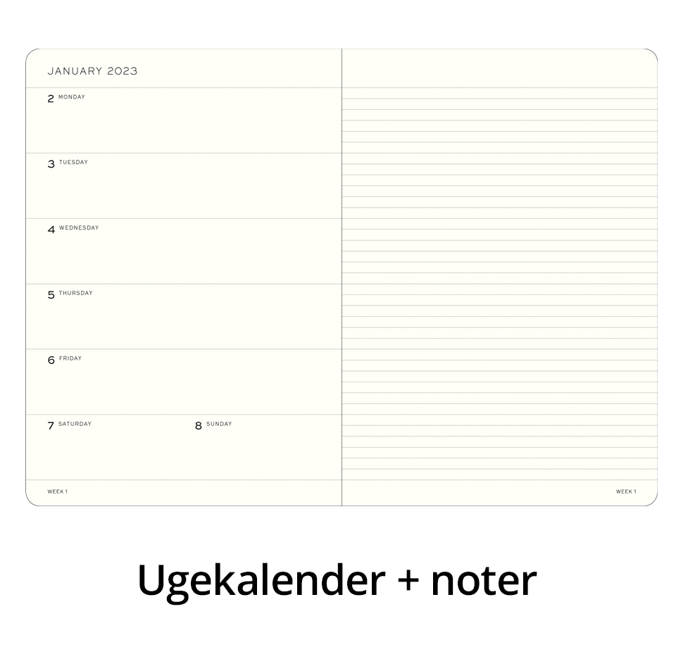 Leuchtturm1917 Weekly Planner & Notebook 18 Months 2024 - 2025 Medium Lilac 370713